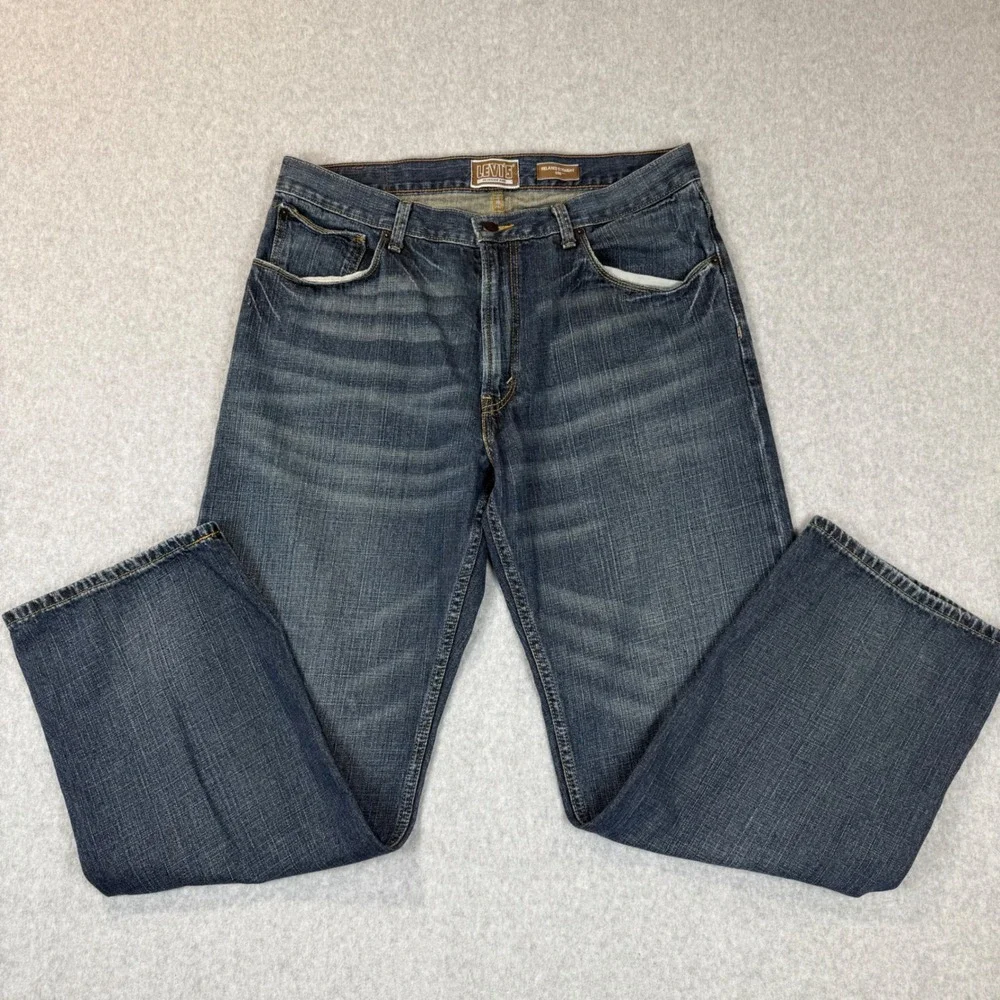 Levis 559 Relaxed Straight Jeans Mens 36x32 Blue Vintage Dark Wash Denim Cotton
